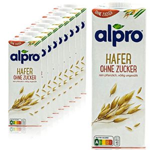 Havredrik Alpro, pakke med 10 stk. uden sukker 1 liter, havredrik