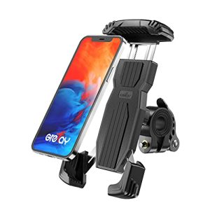 Mobile phone holder for two-wheeler Grefay bicycle mobile phone holder, stainless steel
