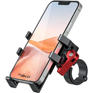 Soporte para teléfono móvil de dos ruedas Tiakia soporte para teléfono móvil de aluminio