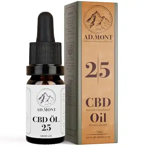 Hanföl CBD Öl AD.MONTEM 25% aus BIO Kultivierung