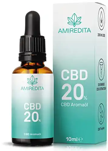 Hanföl mit 20% CBD von Amiredita Breitspektrum Hanfextrakt