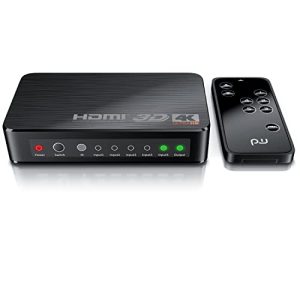 Przełącznik HDMI CSL komputer CSL – rozdzielacz HDMI 2.0 4k 60 Hz – 5 portów