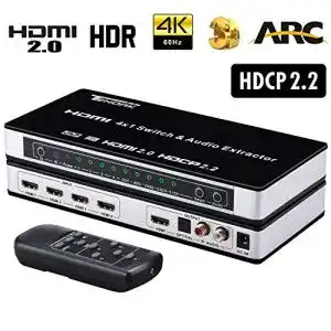 Hdmi switch tendak hdmi 2 0 switch 4 port hdmi umschalter 4k hdmi 1