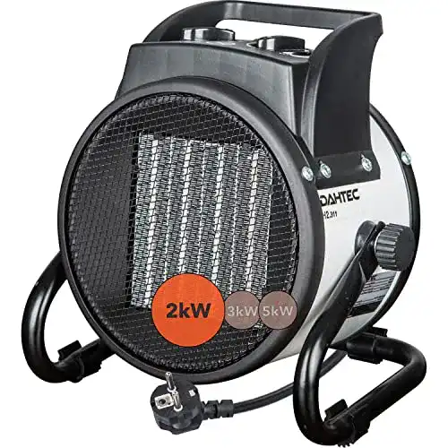 DAHTEC 2000W Elektrischer Keramik Heizlüfter für effiziente Wärme
