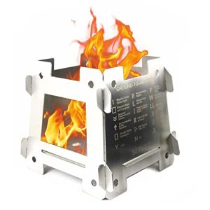 Hobo stove JEO-TEC outdoor stove, 100% stainless steel