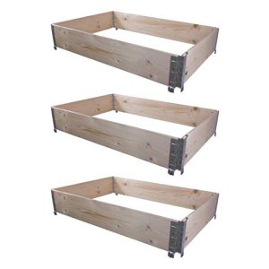 Raised bed (wood) BigDean 3X raised bed pallet frame