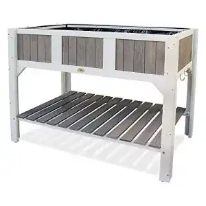 Hochbeet holz habau klara hochbeet weiss grau