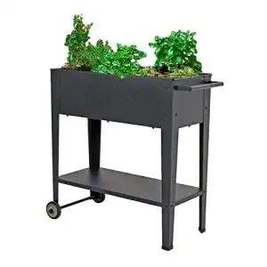 Hochbeet metall spetebo metall hochbeet fahrbar 75x35x80cm