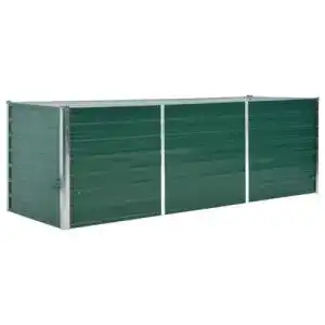 Hochbeet metall vidaxl verzinkter stahl 240x80x77 cm gruen
