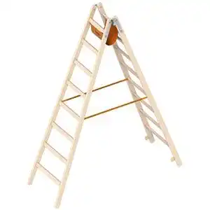 Holzstehleiter layher 2x8 sprossen