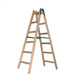 Holzstehleiter vago tools holzleiter leiter trittleiter 2x6 stufen