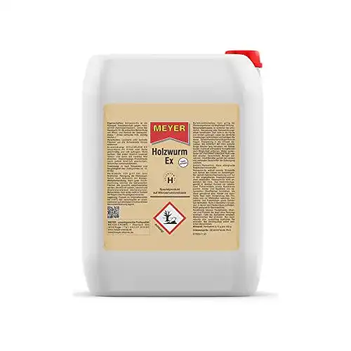 Holzwurm-Ex von Bau Discount Meyer – 5 Liter zur Bekämpfung von Holzwürmern