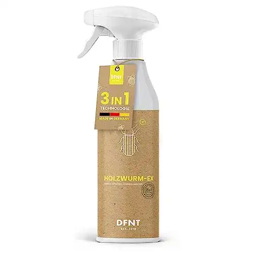 DFNT Holzwurm-Ex Spray 500ml zur Bekämpfung von Holzschädlingen