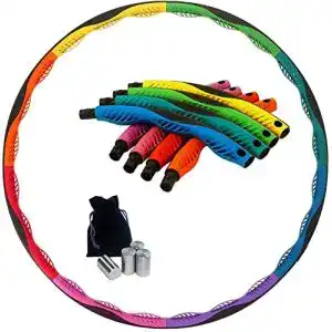 Hula hoop reifen powerhoop deluxe bunt regenbogen 100 cm
