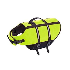 Chaleco salvavidas para perros Ayuda de natación para perros Nobby, amarillo neón