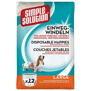 Dog diapers simple solution Dog diapers L