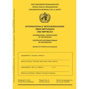 Tarjeta de vacunación Askshy / certificado de vacunación / cartilla de vacunación – edición 2021