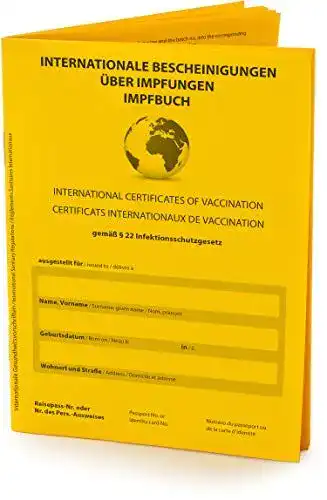 Impfpass für internationale Reisen Robuster Impfausweis