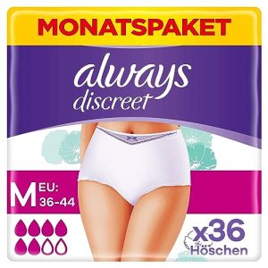 Incontinence briefs Always Discreet Incontinence Pants size. M, Plus