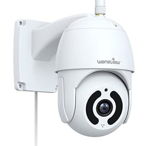 Webcam IP Telecamera di sorveglianza esterna PTZ Wansview, 1080P