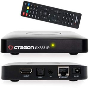 Boîte IPTV octogone SX888 H265 Mini boîte IPTV récepteur multimédia