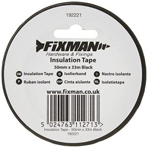 Isolerbånd Fixman 192221 50mm x 33m, sort