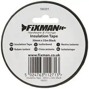 Isolierband fixman 192221 50mm x 33m schwarz