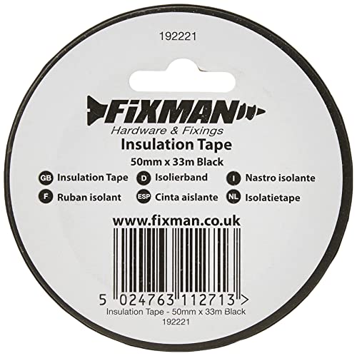 Isolierband Fixman 192221 50mm x 33m, schwarz