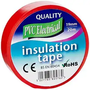 Isolierband mercury etrp8 19 mm x 20 m rot 1 rolle