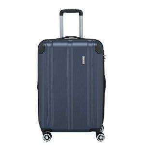Kabinkocsi Travelite 4 kerekű bőrönd M, TSA zár + kihajtható