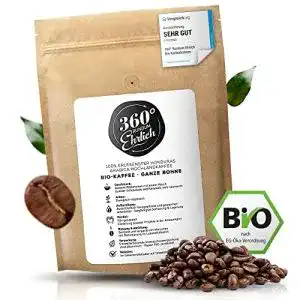 Kaffeebohnen 360 rundum ehrlich 360 premium bio 1kg