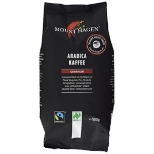 Coffee powder Mount Hagen roasted coffee ground FairTrade