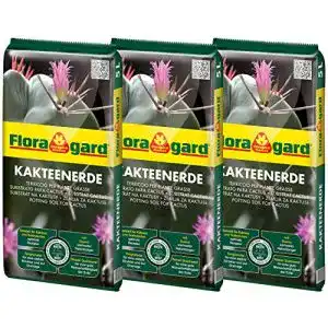 Kakteenerde floragard florgard 3x5l fuer alle kakteen