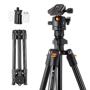 Kamera tripodu K&F Concept K234A0 cep telefonu tripodu, 163 cm kamera tripodu