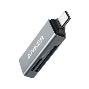 Kortleser Anker 2-i-1 USB-C minne for SDXC, SDHC, SD
