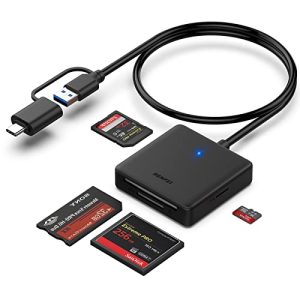 Kortleser BENFEI-minne, 4 i 1 USB USB-C til SD Micro SD