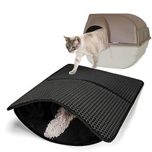 Tappetino per lettiera per gatti iheyfill, tappetino per lettiera per gatti 60 x 42 cm pieghevole