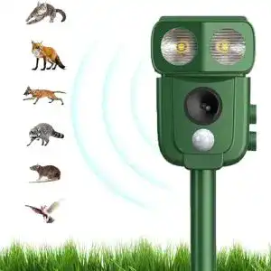 Katzenschreck aileda ultraschall abwehr mit solarbetrieb und blitz