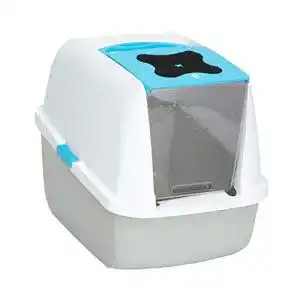Katzentoilette catit 50701 mit abdeckung 57 x 46 5 x 39 cm