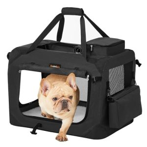 Caixa de transporte para gatos Feandrea caixa para cães dobrável, caixa de transporte, S
