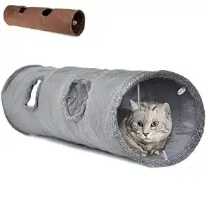 Katzentunnel leerking tunnel fuer katzen spielzeug gross faltbar