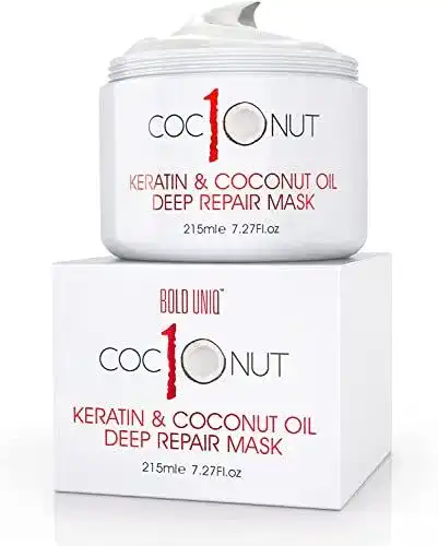 Keratin Haarkur mit Kokosöl und Keratin-Protein