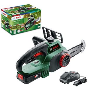 Chainsaw (cheap) Bosch Home and Garden cordless chainsaw