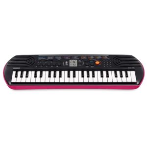 Tastatur Casio SA-78 Mini 44 taster, svart rosa