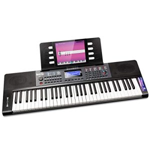 Keyboard RockJam 61 Key Piano med Pitch Bend, strømforsyning