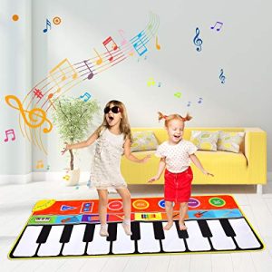 Kinder Musikmatte Miavogo Musikmatte für Kinder, Tanzmatte Piano Mat