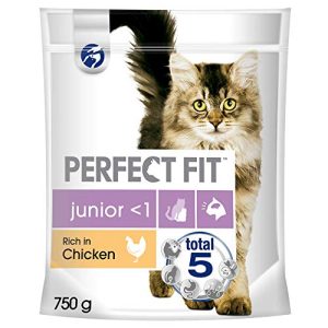 Alimento secco per gattini Perfect Fit Cat Junior con pollo 750g