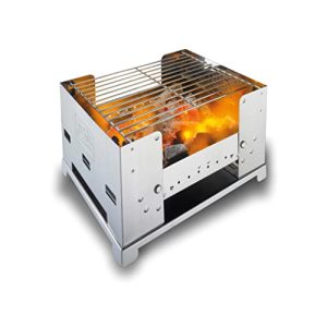 Összecsukható grill Esbit összecsukható rozsdamentes faszén grill, kemping