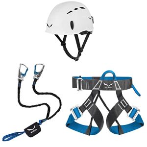Klettersteigset Salewa Premium Attac Gurt Ferrata Lite Helm Toxo