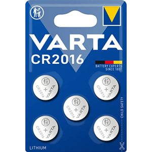 Knopfzelle Varta Batterien CR2016, Lithium Coin, 3V, kindersicher